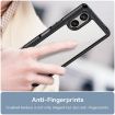 Sony Xperia 5 V Colorful Series Acrylic Hybrid TPU Phone Case - Black - 5