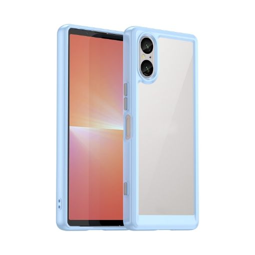 Sony Xperia 5 V Blue Acrylic Hybrid TPU Phone Case - 1