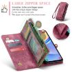 Samsung Galaxy A15 5G CaseMe 008 Zipper Wallet Leather Phone Case (Red) - 4