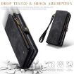 Samsung Galaxy A15 5G CaseMe 008 Zipper Wallet Leather Case (Black) - 5