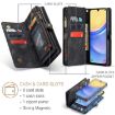 Samsung Galaxy A15 5G CaseMe 008 Zipper Wallet Leather Case (Black) - 6