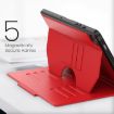 Samsung Galaxy Tab A9+ Magnetic Leather Tablet Case - Red - 4