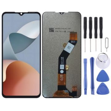 ZTE Blade A54 LCD Screen with Digitizer Full Assembly - Black - 1