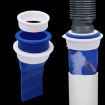 Silicone Floor Drain Plug Anti-Backflow for Toilet Pipes - Blue Set - 2