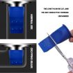 Silicone Floor Drain Plug Anti-Backflow for Toilet Pipes - Blue Set - 6