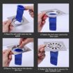 Silicone Floor Drain Plug Anti-Backflow for Toilet Pipes - Blue Set - 8