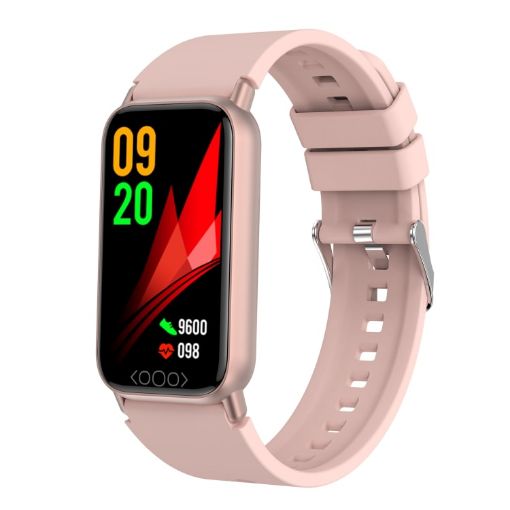 TK72 Smart Watch - Heart Rate/Blood Pressure/Oxygen/Sugar Monitoring (Pink) - 1
