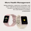 TK72 Smart Watch - Heart Rate/Blood Pressure/Oxygen/Sugar Monitoring (Pink) - 9