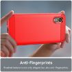 Samsung Galaxy Xcover 7 Carbon Fiber Brushed Texture TPU Phone Case - Red - 5
