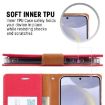 Samsung Galaxy S24 5G Green Fabric Texture Flip Leather Phone Case - 5