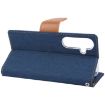 Samsung Galaxy S24 5G Navy Blue Flip Leather Phone Case - 3