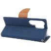Samsung Galaxy S24 Ultra 5G Navy Blue Leather Phone Case - 3