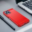 T-Mobile REVVL 6x 5G Red Carbon Fiber TPU Phone Case - 7