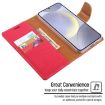 Samsung Galaxy S24 5G Blue Fabric Texture Flip Leather Phone Case - 6