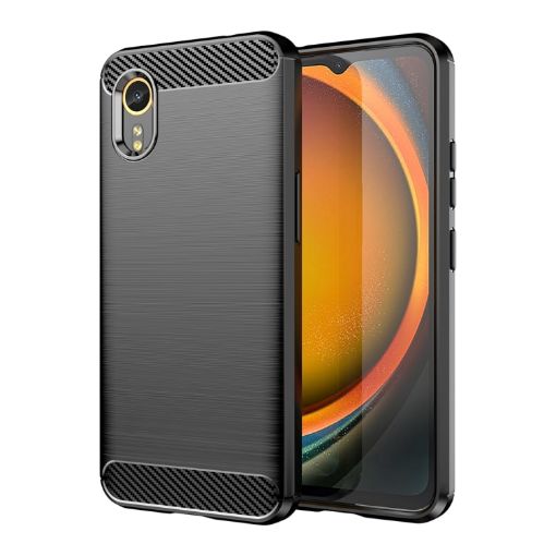 Samsung Galaxy Xcover 7 Carbon Fiber Brushed Texture TPU Phone Case - 1