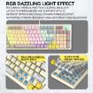 T-WOLF T50 Mechanical Keyboard with Knob, Black B - 6