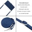 Motorola Moto G34 5G Blue Leather Phone Case with Lanyard - 7