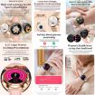 T86 Woman Health Smart Watch 1.27" - BT Call/Heart Rate/Blood Pressure - Silver White - 6