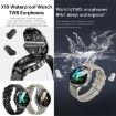 X10 Headphones Smart Watch 1.39" Waterproof Bracelet - Silver - 7
