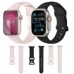 Apple Watch Series 9 41mm Rose Silicone Band - Starlight - 6