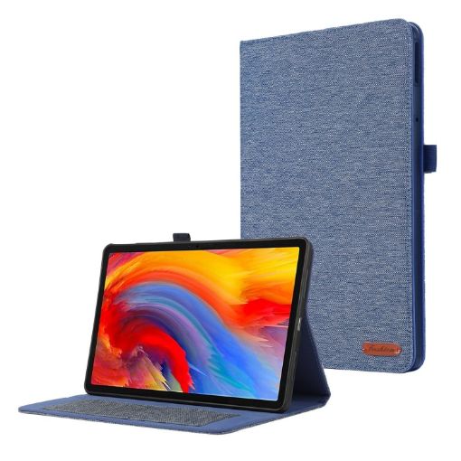 Lenovo Tab M11/Xiaoxin Pad 11 2024 Blue Fabric Leather Tablet Case - 1