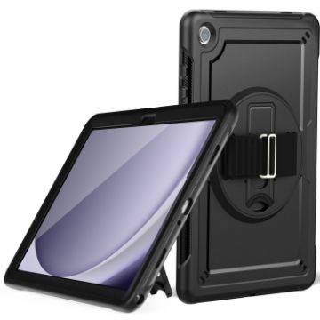 Samsung Galaxy Tab A9+ Hand Grip Turntable Stand Tablet Case - 1