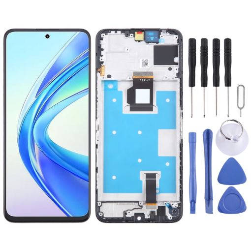 For Honor X7b LCD Screen Digitizer Assembly with Frame - 1