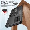 Motorola Moto E13 Brave Armor Finger Loop Holder Phone Case - Black - 7