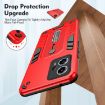 Motorola Moto G13 Red Armor Finger Loop Phone Case - 7