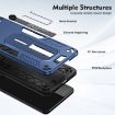Motorola Moto G14 Blue Armor Finger Loop Phone Case - 3