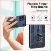 Motorola Moto G14 Blue Armor Finger Loop Phone Case - 5