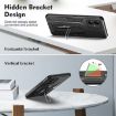 Motorola Moto G14 Brave Armor Finger Loop Holder Case - Black - 6