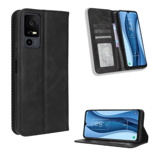 TCL 40 XE 5G/40 NxtPaper 5G Leather Phone Case (Black) - 1
