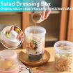 Salad Meal Shaker Cup Portable Fruit and Vegetable Container Pink - 5