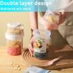 Salad Meal Shaker Cup Portable Fruit and Vegetable Container with Fork - 6
