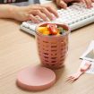 600ml Fruit and Veggie Snack Cup with Lid and Fork - White - 7