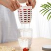 600ml Fruit and Veggie Snack Cup with Lid and Fork - Blue - 5