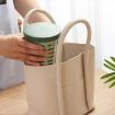 600ml Fruit and Veggie Snack Cup with Lid and Fork - Green - 8