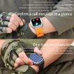 K57 Pro 1.96" Smart Watch - Silver Leather - Waterproof - Bluetooth - 9