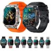 K57 Pro 1.96" Smart Watch - Black Leather - Waterproof - Bluetooth - 2