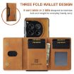 OnePlus 12 DG.MING M2 Series 3-Fold Multi Card Bag + Magnetic Phone Case - 5