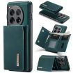 OnePlus 12 DG.MING M1 Series Wallet Case - Green - 1