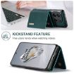 OnePlus 12 DG.MING M1 Series Wallet Case - Green - 3