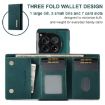 OnePlus 12 DG.MING M1 Series Wallet Case - Green - 5