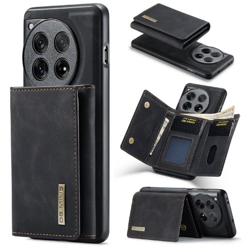 OnePlus 12 DG.MING M1 Series Wallet Case - Black - 1