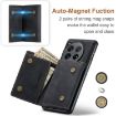 OnePlus 12 DG.MING M1 Series Wallet Case - Black - 6