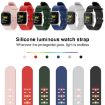 Apple Watch Series 7 45mm Red Silicone Watch Band - Luminous & Colorful - 6