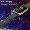 Apple Watch Series 7 45mm Red Silicone Watch Band - Luminous & Colorful - 8
