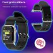Apple Watch Series 7 45mm Red Silicone Watch Band - Luminous & Colorful - 9