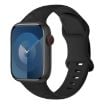 Apple Watch SE 2023 40mm Rose Silicone Band - Black - 1